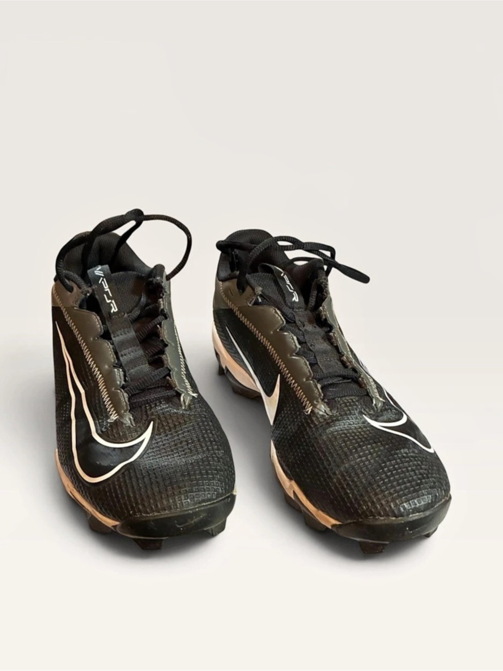 Nike Vapor Fastflex Molded Cleats Black & White US 9.5
